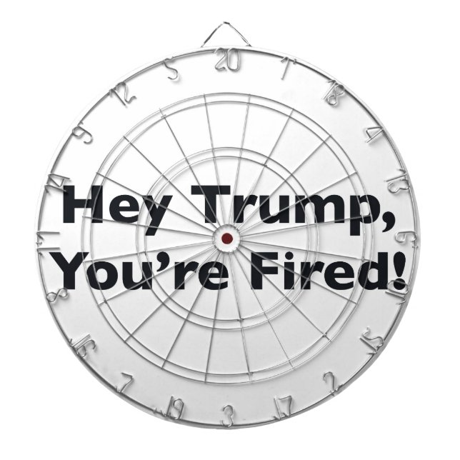 Trump, du är utbränd! piltavla (Framsidan)