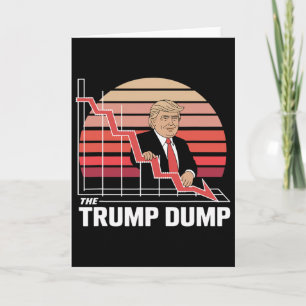 Trump Dump Roligt Anti Trump Aktiemarknadskrasch Kort