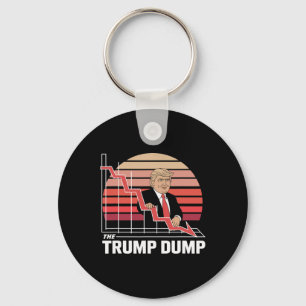 Trump Dump Roligt Anti Trump Aktiemarknadskrasch Nyckelring