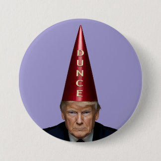 Trump Dunce Button Knapp