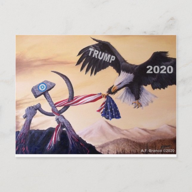 Trump Eagle 2020 vykort (Framsida)