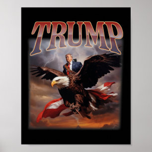 Trump Eagle USA President 2024 Ta Amerika tillbaka Poster