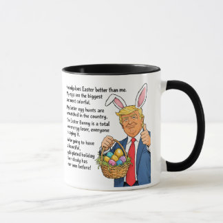 Trump Easter Funny Political Satire Mugg