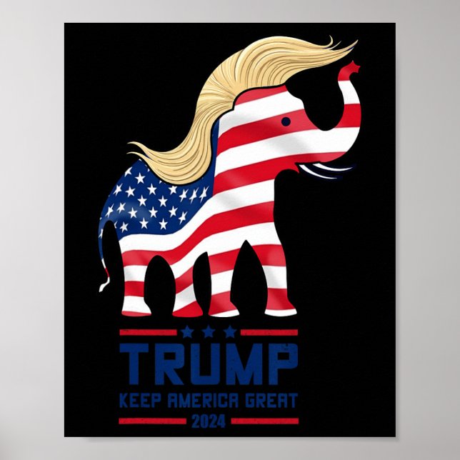 Trump Elefant Republikan Keep America Great Elect Poster (Framsidan)
