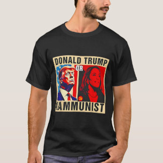 Trump eller Kammunist 2024 President Election Kama T Shirt