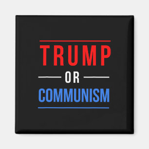 Trump eller kommunism Roligt val 2025 Magnet