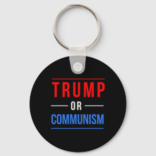 Trump eller kommunism Roligt val 2025  Nyckelring