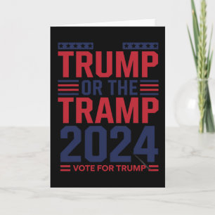 Trump eller luffaren 2025 Rösta på Trump Trump Van Kort