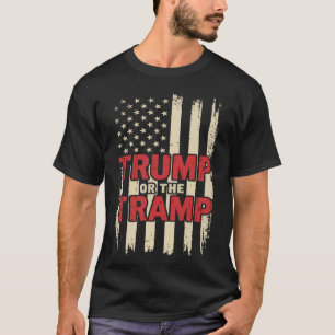 Trump eller luffarpatriot Usa Flaf Trump Vance 47 T Shirt