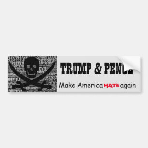 "Trump& encentmynt. Gör Amerika ATT HATA igen ", Bildekal