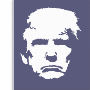 TRUMP enkel silhuett Klistermärken