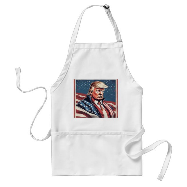 Trump Epic American Flagga Apron Förkläde (Framsidan)