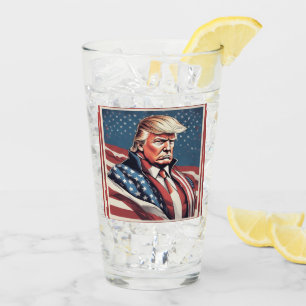 Trump Epic American Flagga Drinkware Glaskopp