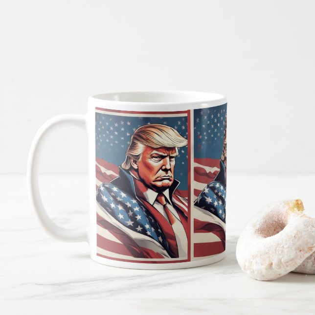 Trump Epic American Flagga Mugg (Med munk)