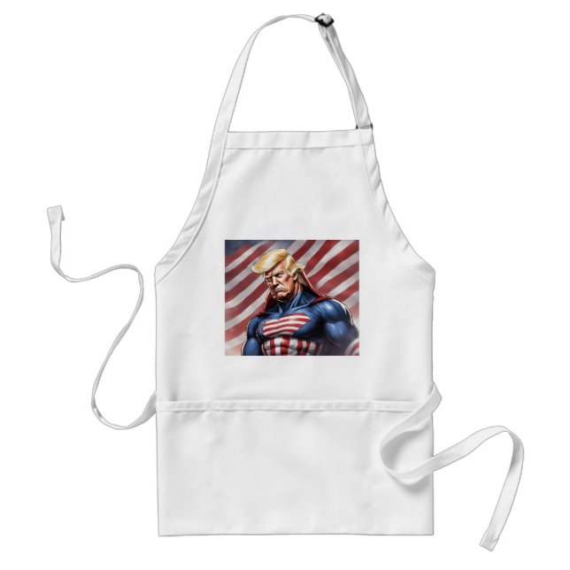 Trump Epic Superhjälte Apron Förkläde (Framsidan)