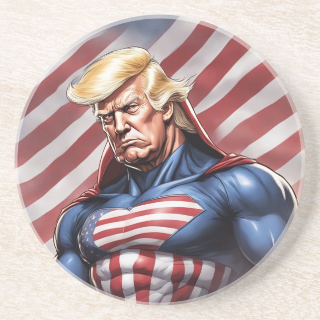Trump Epic Superhjälte Underlägg (Framsidan)
