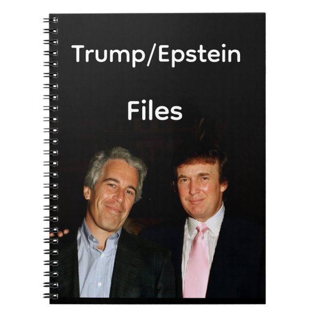 Trump/Epstein-filer anteckningsbok (Framsidan)