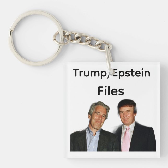 Trump/Epstein-filer Nyckelring (Framsidan)