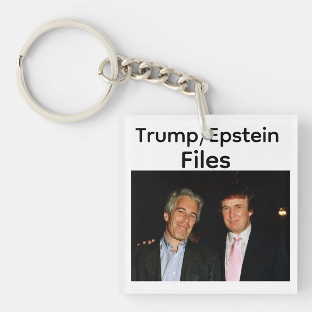 Trump/Epstein-filer Nyckelring (Framsidan)