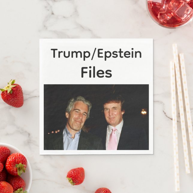 Trump/Epstein-filer Pappersservett (Insitu)