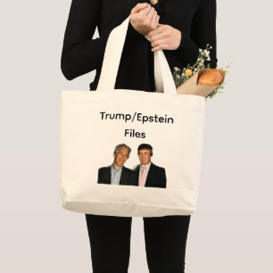 Trump/Epstein-filer Totebag Jumbo Tygkasse