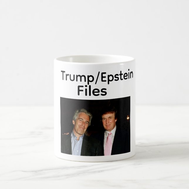 Trump/Epstein Files Coffee Mug Kaffemugg (Center)