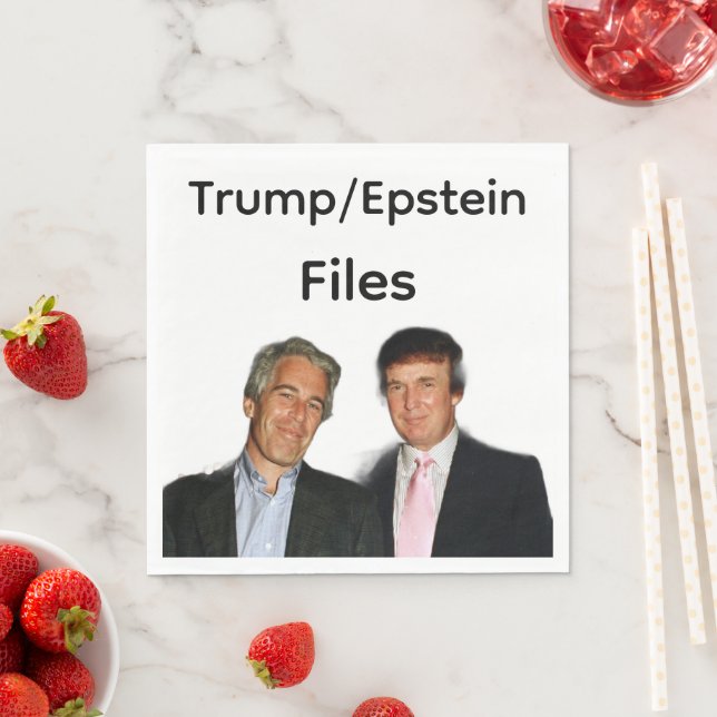 Trump/Epstein Files Paper Napkin Pappersservett (Insitu)