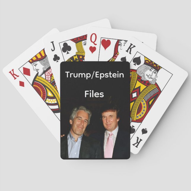 Trump/Epstein Files Playing Cards Casinokort (Baksidan)