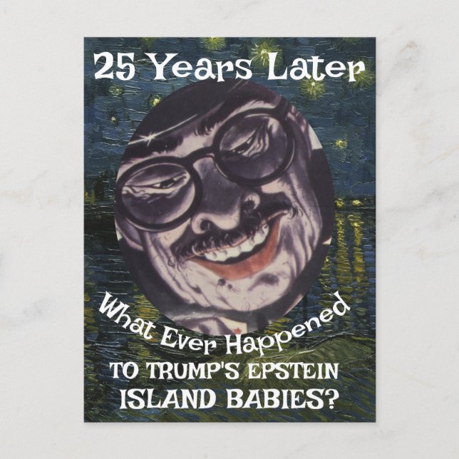 Trump Epstein Ö Files Bebisar Republikan 2026  Vykort (Framsida)