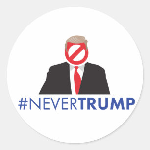 Trump-etikett Runt Klistermärke