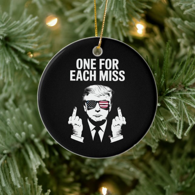 Trump ett för varje miss julgransprydnad keramik (Träd)