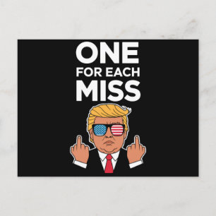 Trump ett för varje miss vykort