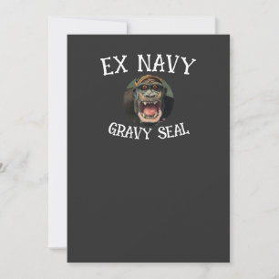 Trump Ex Navy Elefantsäl Bok Verklighet HG Inbjudningar