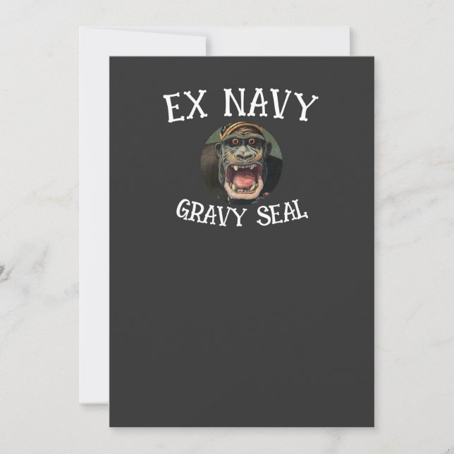 Trump Ex Navy Elefantsäl Bok Verklighet HG Inbjudningar (Framsida)