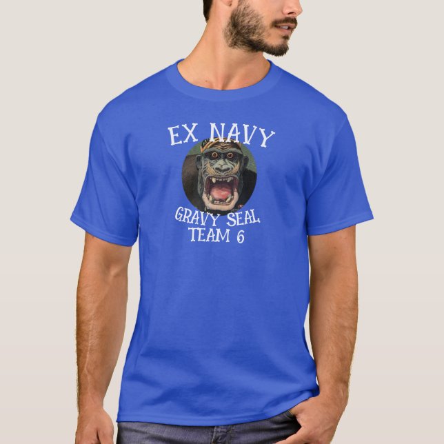 Trump Ex Navy Elefantsäl Team 6 Fru T Shirt (Framsida)