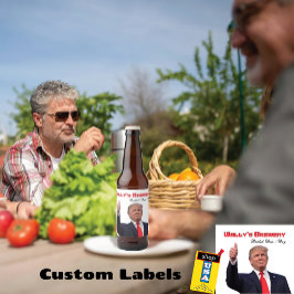 Trump Fab Kreativ roligt Beer Flaska-etikett Ölflaska Etikett