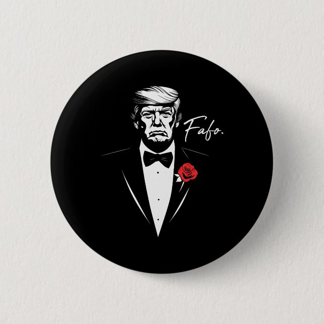 Trump Fafo F Around Find Out Roligt  Knapp (Framsida)
