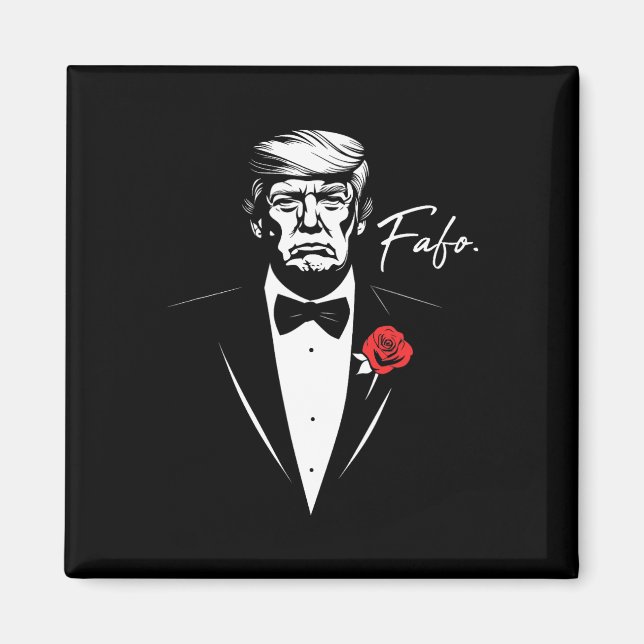 Trump Fafo F Around Find Out Roligt  Magnet (Framsidan)