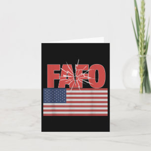 Trump Fafo, Funny Fafo Trump American Flagga Kort