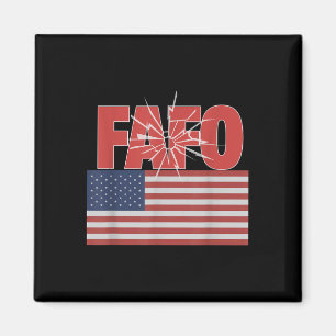 Trump Fafo, Funny Fafo Trump American Flagga Magnet
