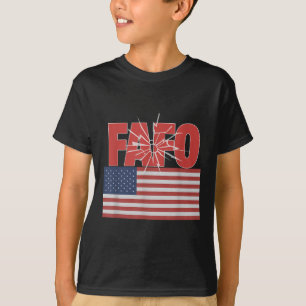 Trump Fafo, Funny Fafo Trump American Flagga T Shirt