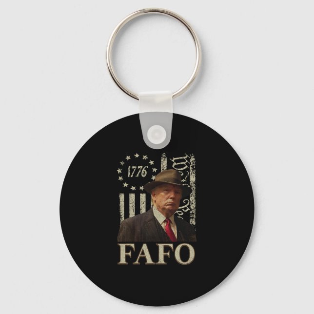 Trump Fafo  Nyckelring (Framsida)