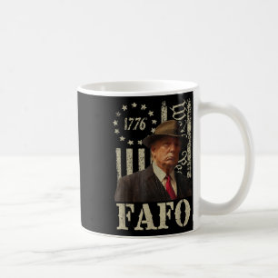 Trump Fafo, Retro Fafo Trump American Flagga Kaffemugg