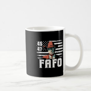 Trump Fafo US Flagga Lusj Trump 4:e juli Kaffemugg