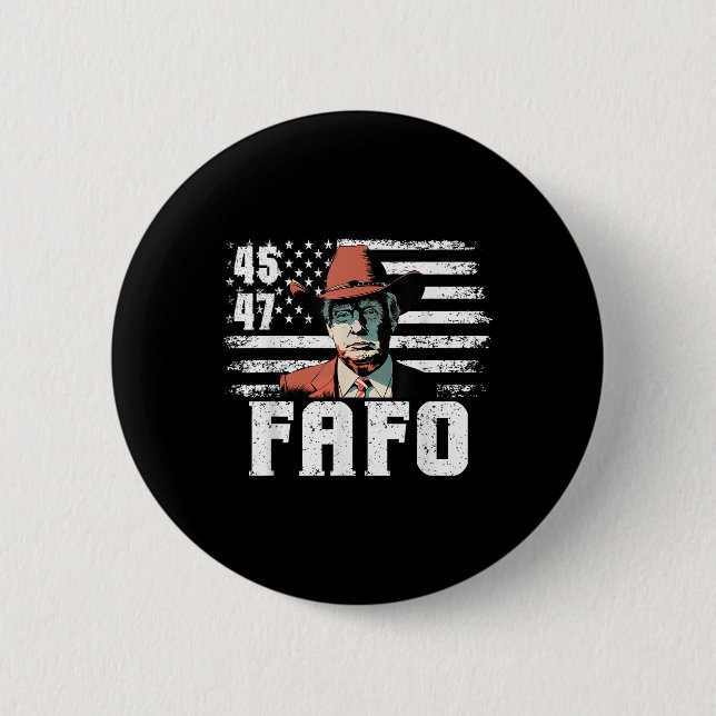 Trump Fafo US Flagga Lusj Trump 4:e juli Knapp (Framsida)