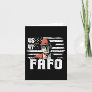 Trump Fafo US Flagga Lusj Trump 4:e juli Kort