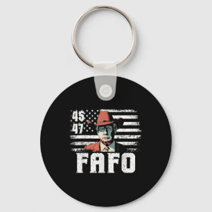 Trump Fafo US Flagga Lusj Trump 4:e juli Nyckelring