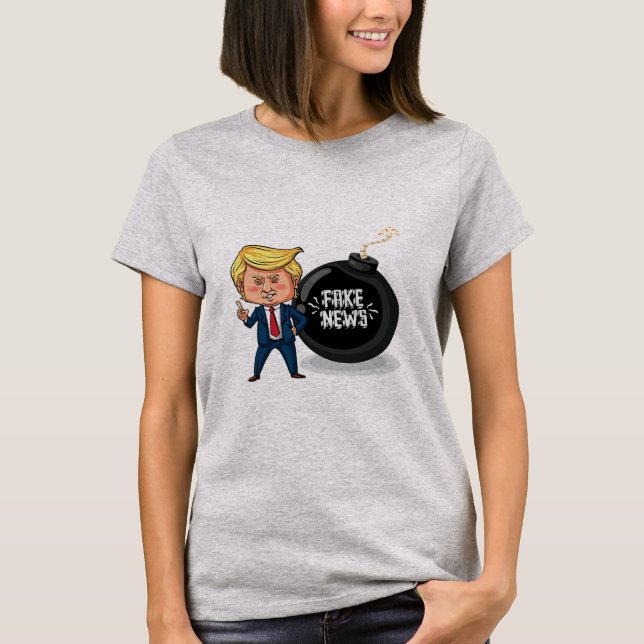 Trump Fake News T Shirt (Framsida)