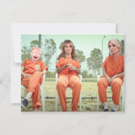 Trump Family in Jail Postcard Vykort