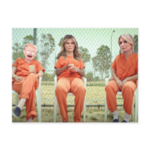 Trump Family in Jail Postcard